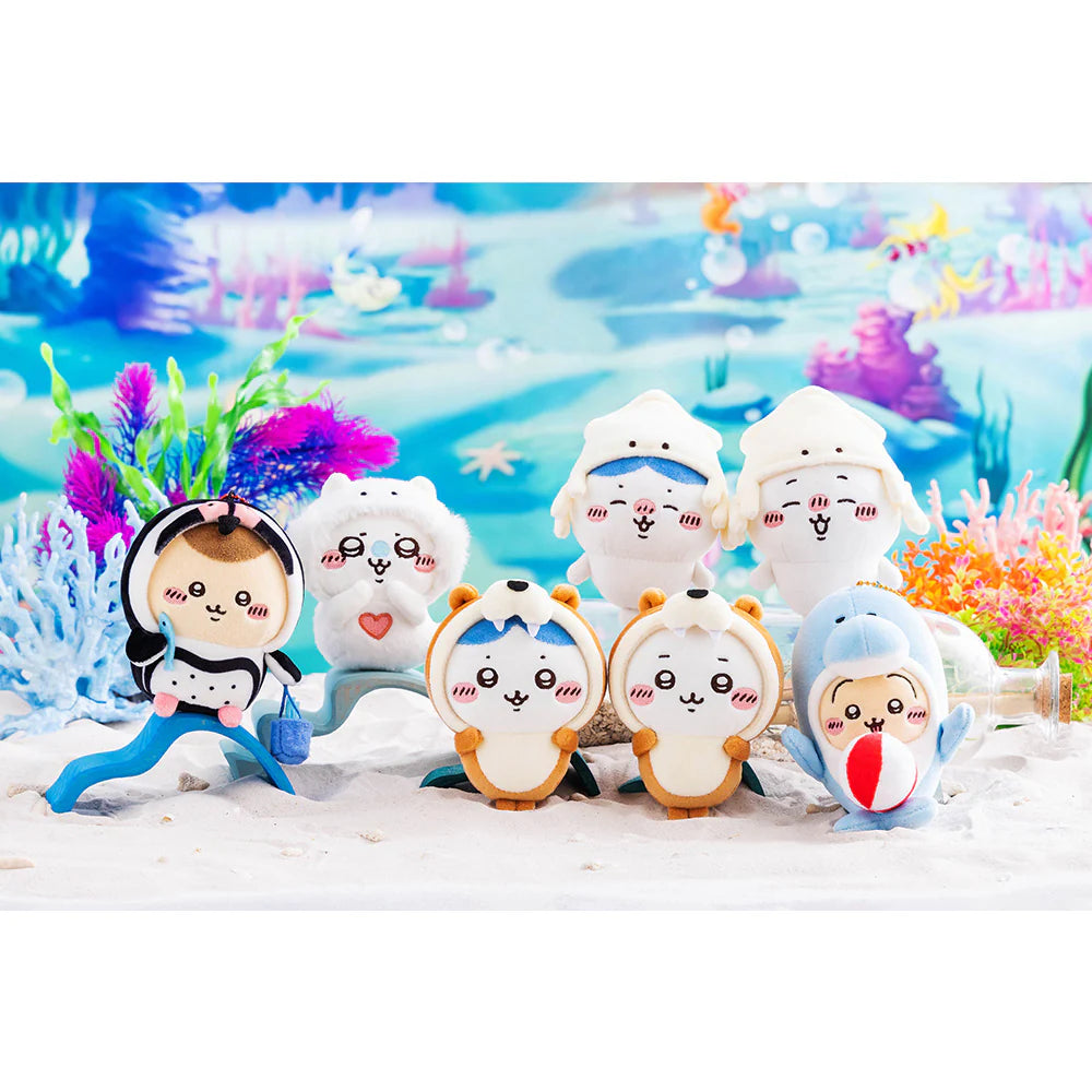[In Stock] Chiikawa Aquarium Series ~ Momonga Flying Squirrel Keychain Plush Toy SCH0339