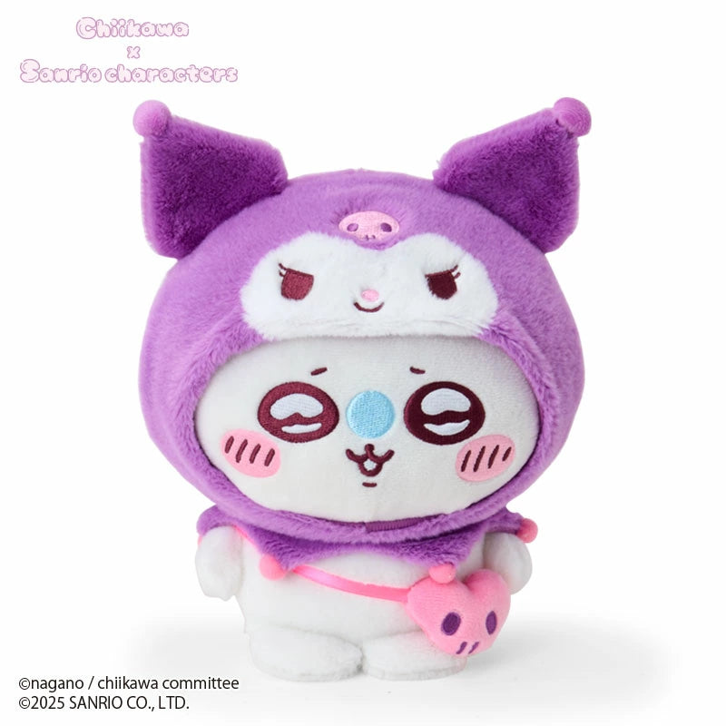 [In Stock] Chiikawa x Sanrio Collaboration - Momonga Flying Squirrel x KUROMI Large Figurine SCH1243