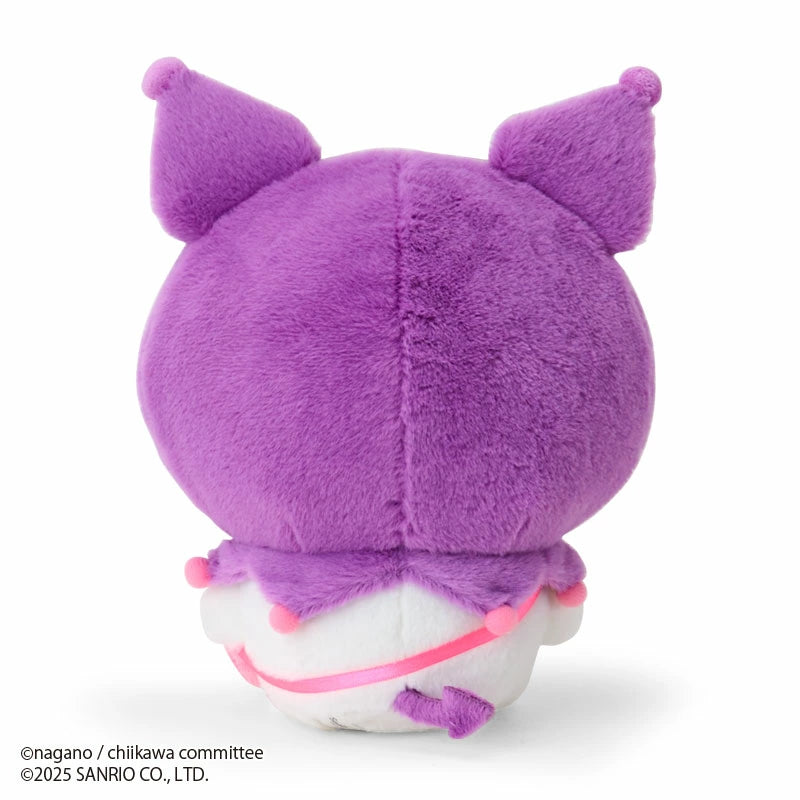 [In Stock] Chiikawa x Sanrio Collaboration - Momonga Flying Squirrel x KUROMI Large Figurine SCH1243