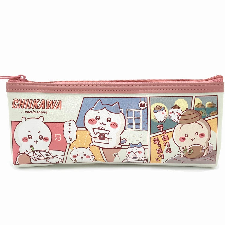 [In Stock] Chiikawa - Manga-Style Pencil Case (Pink Zipper) SCH0925