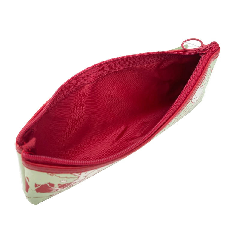 [In Stock] Chiikawa - Manga-style Pattern Pencil Case (Dark Red Zipper) SCH0926
