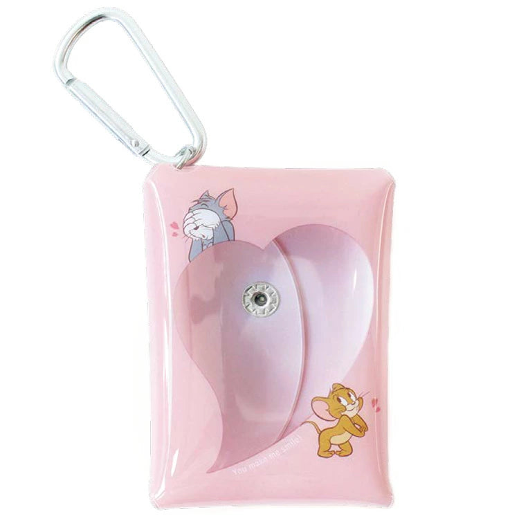 [現貨]Tom and Jerry～ Tom And Jerry 粉紅色心心小物袋 STJ0218