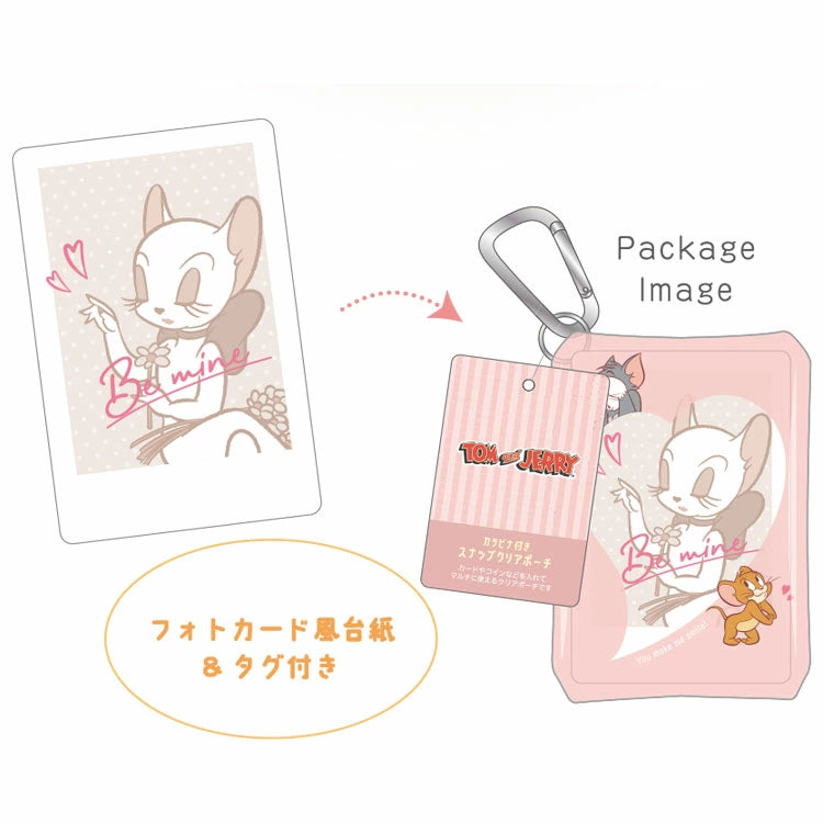 [現貨]Tom and Jerry～ Tom And Jerry 粉紅色心心小物袋 STJ0218