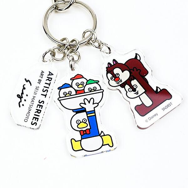 [現貨] DISENY X 松本セイジ 唐老鴨X大鼻鋼牙 鎖匙扣 SH0169