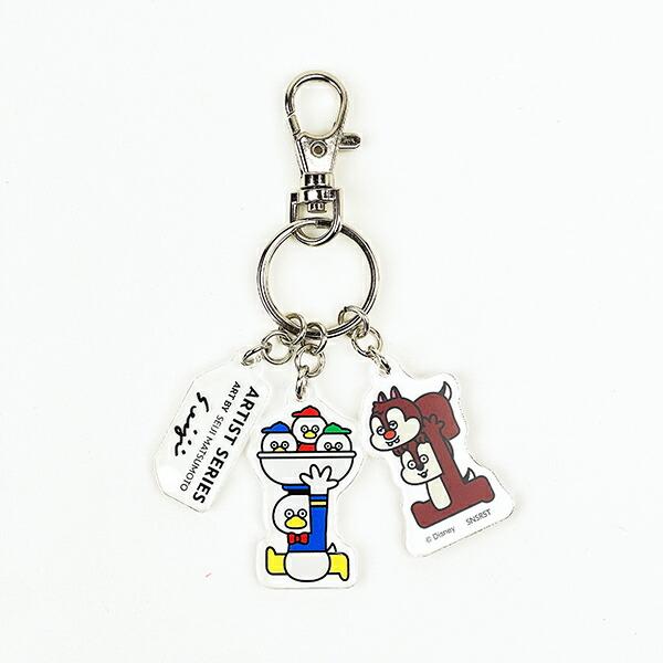 [現貨] DISENY X 松本セイジ 唐老鴨X大鼻鋼牙 鎖匙扣 SH0169