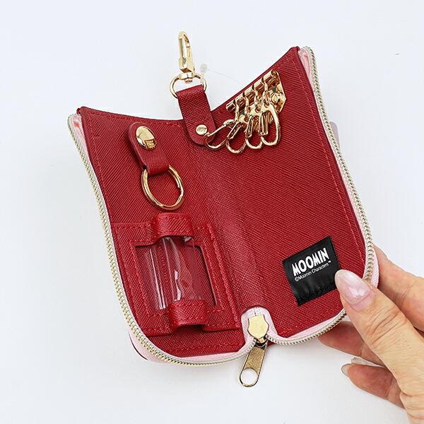 [In Stock] MOOMIN Mini Embroidered Pattern Leather Key Pouch SG0090