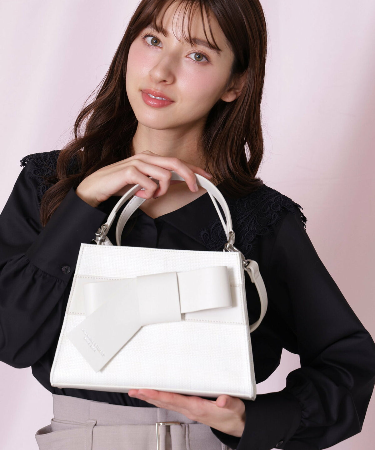 [預訂款] [請先向客服查詢日本庫存] JILL by JILL STUART- 優雅甜美立體蝴蝶結系列經典手頭一體單肩包（全5色） SG0098