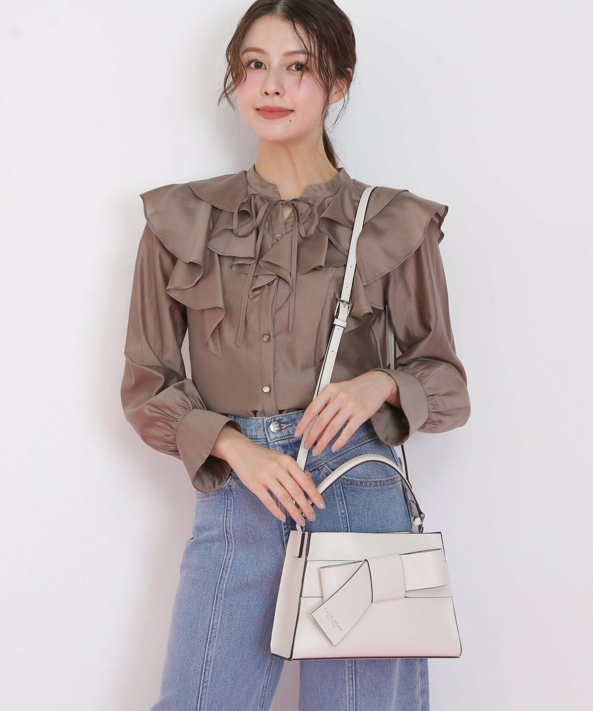 [預訂款] [請先向客服查詢日本庫存] JILL by JILL STUART- 優雅甜美立體蝴蝶結系列經典手頭一體單肩包（全5色） SG0098