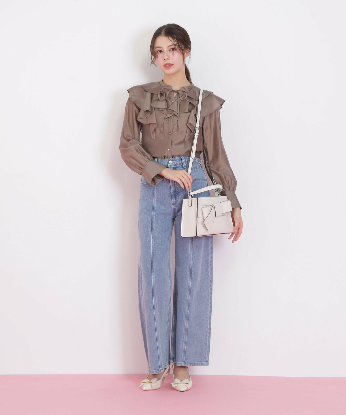 [預訂款] [請先向客服查詢日本庫存] JILL by JILL STUART- 優雅甜美立體蝴蝶結系列經典手頭一體單肩包（全5色） SG0098