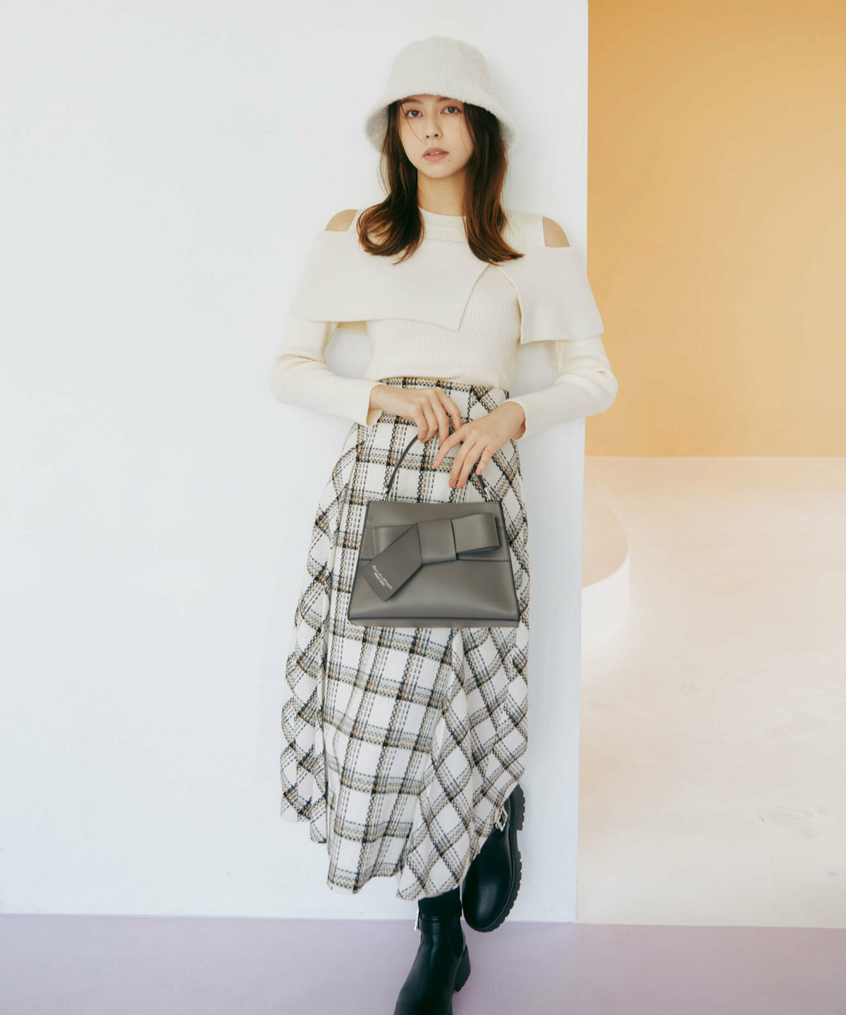 [預訂款] [請先向客服查詢日本庫存] JILL by JILL STUART- 優雅甜美立體蝴蝶結系列經典手頭一體單肩包（全5色） SG0098