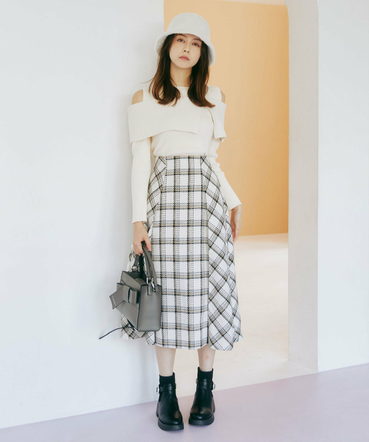 [預訂款] [請先向客服查詢日本庫存] JILL by JILL STUART- 優雅甜美立體蝴蝶結系列經典手頭一體單肩包（全5色） SG0098