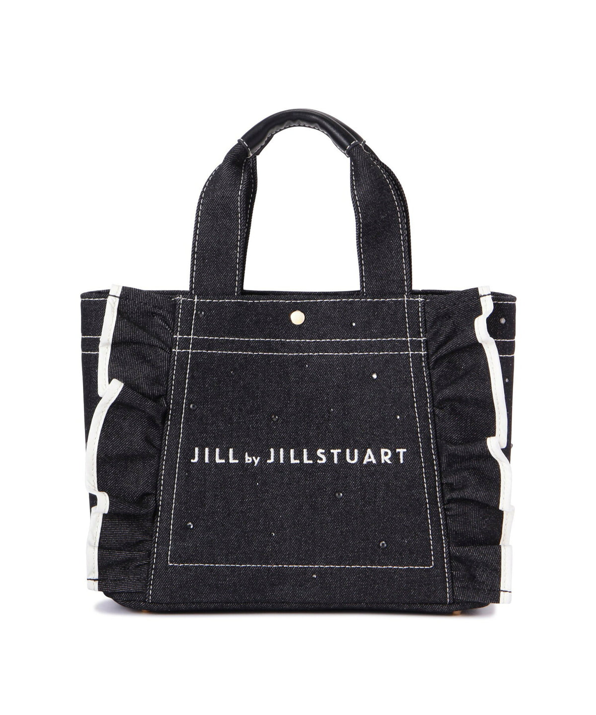 [預訂款] [請先向客服查詢日本庫存] JILL by JILL STUART- 耀眼寶石水鑽大體量波浪荷葉邊帆布兩用手提托特包（全3色） SG0097