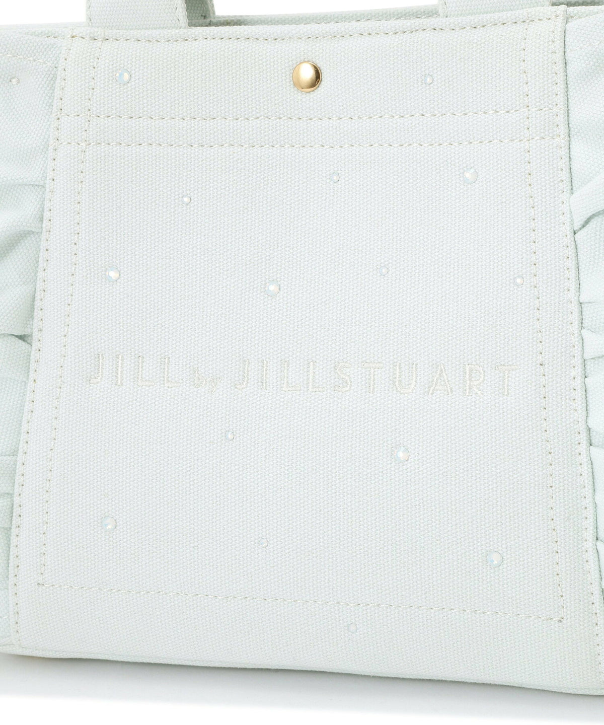 [預訂款] [請先向客服查詢日本庫存] JILL by JILL STUART- 耀眼寶石水鑽大體量波浪荷葉邊帆布兩用手提托特包（全3色） SG0097