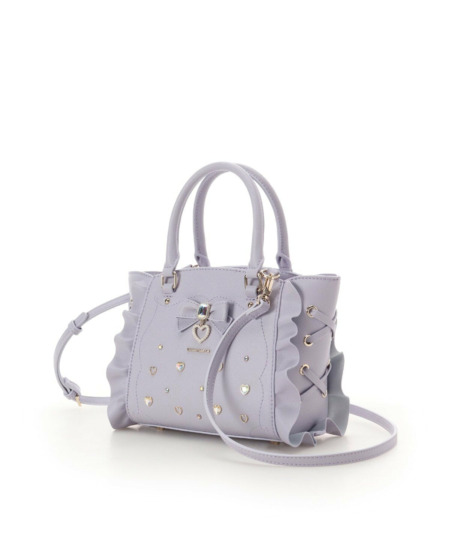 [預訂款] [請先向客服查詢日本庫存] SAMANTHAVEGA 蝴蝶結珠寶裝飾雙翼包(迷你)（全3色） SSAM0017