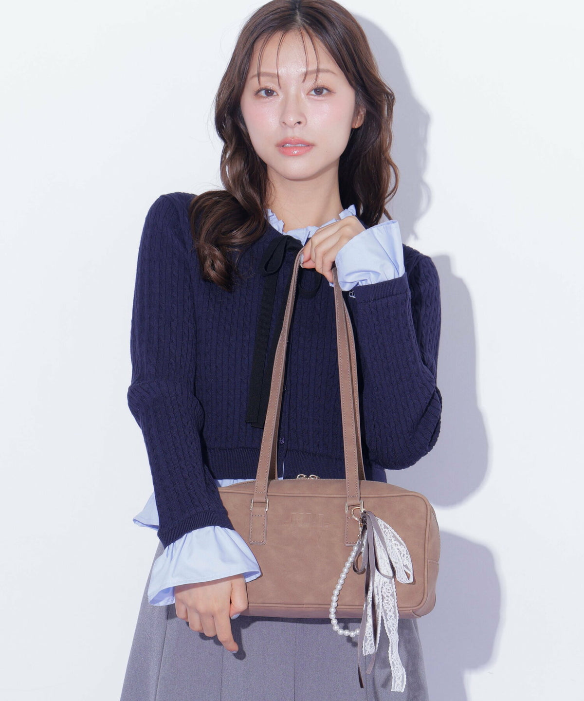 [預訂款] [請先向客服查詢日本庫存] JILL by JILL STUART- 復古英倫風極簡橫軸硬挺皮革防刮迷你波士頓包（全5色） SG0101