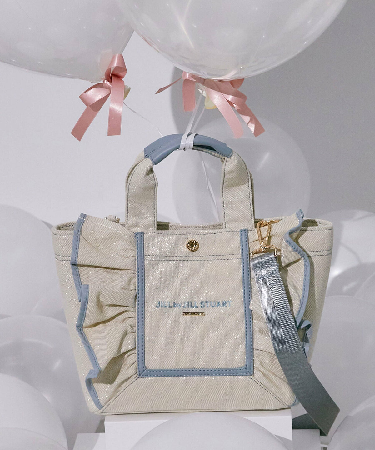 [預訂款] [請先向客服查詢日本庫存] JILL by JILL STUART- 立體框架結構大人感抓褶荷葉邊兩用手提包(小號)（全4色） SG0095