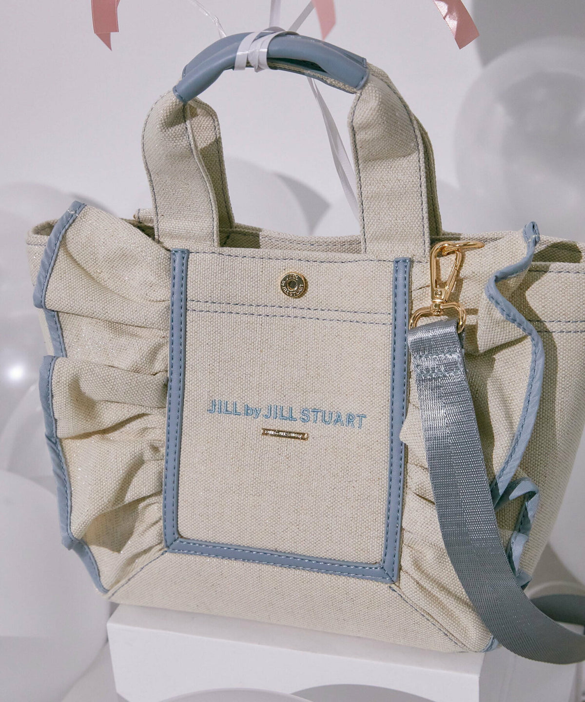 [預訂款] [請先向客服查詢日本庫存] JILL by JILL STUART- 立體框架結構大人感抓褶荷葉邊兩用手提包(小號)（全4色） SG0095