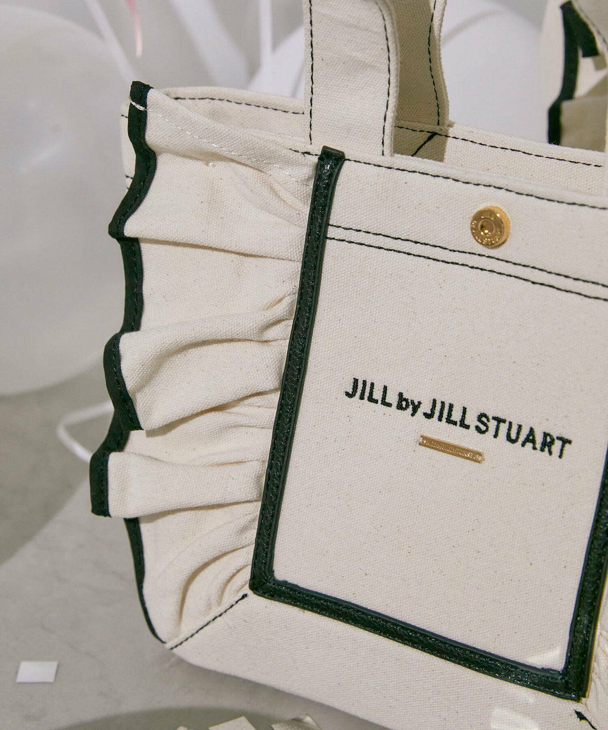 [預訂款] [請先向客服查詢日本庫存] JILL by JILL STUART- 立體框架結構大人感抓褶荷葉邊兩用手提包(小號)（全4色） SG0095