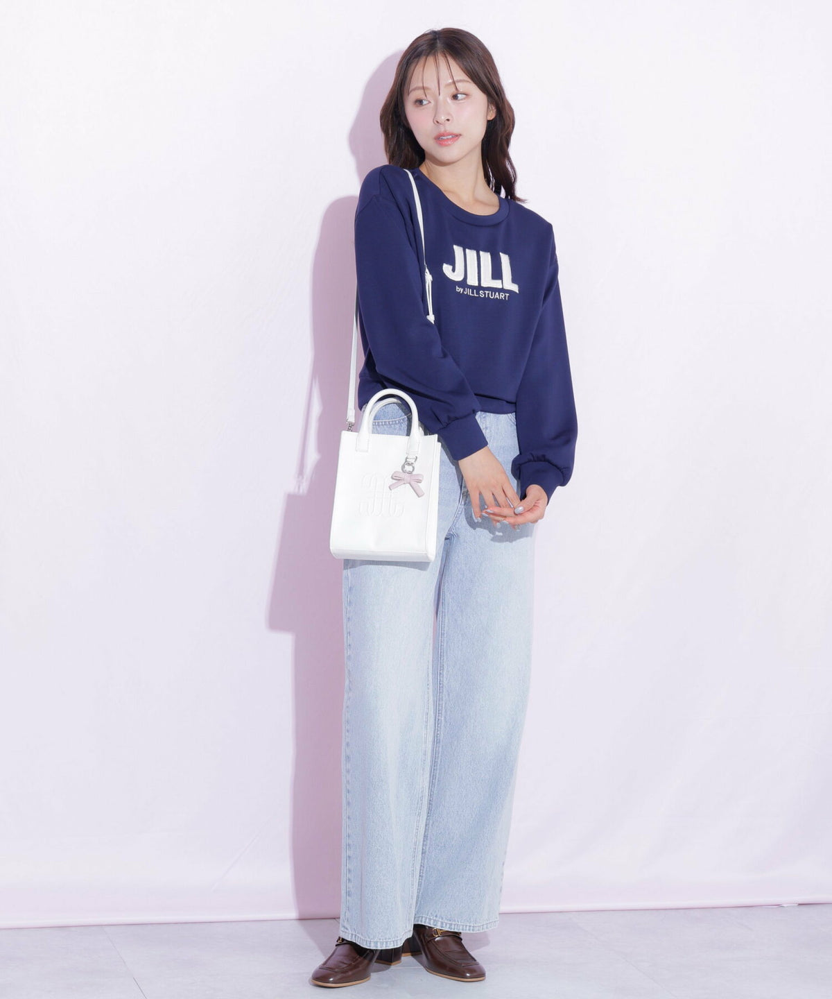 [預訂款] [請先向客服查詢日本庫存]  JILL by JILL STUART- Link J L微章皮革刺繡雙提手帆布迷你托特包（全3色） SG0091