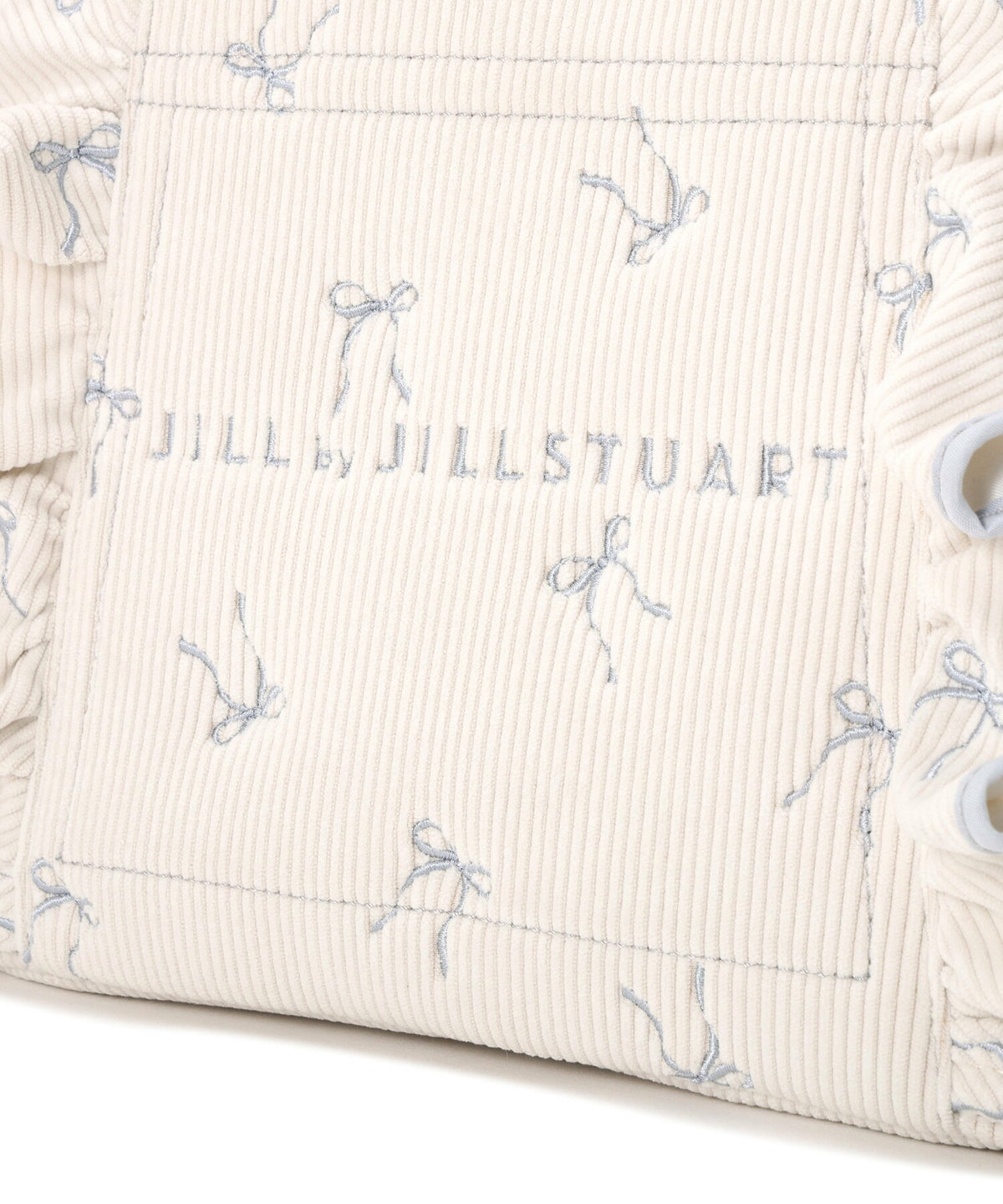 [預訂款] [請先向客服查詢日本庫存] JILL by JILL STUART- 奢華手工立體字母蝴蝶結刺繡波浪邊兩用手提包（全2色） SG0100