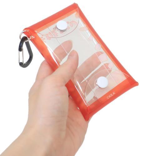 [現貨] パンどろぼう麵包小偷- 透明圖案PVC收納包附登山扣- RED SBB0146