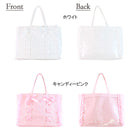 [預訂款]  絲帶蝴蝶結 花邊 大容量 A3 痛包 痛バッグ 單肩包（全8色）SG0051