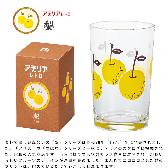 [In Stock] Showa Era Retro Floral Pattern Glass (200ml) SH0016 