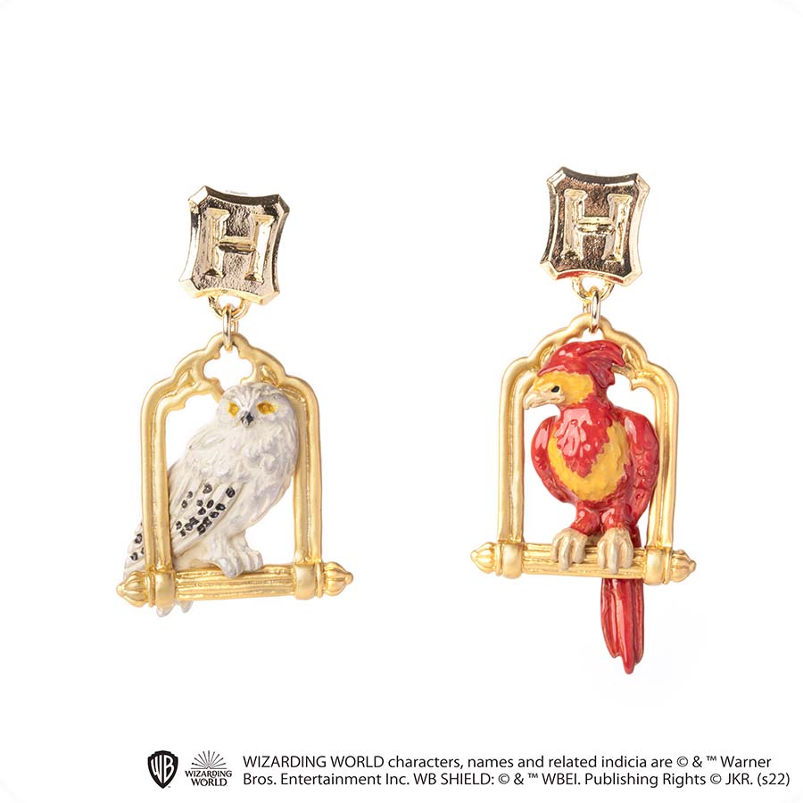 [Pre-order] Harry Potter Owl - Hedwig X Phoenix - Fawkes Earrings SHP0083