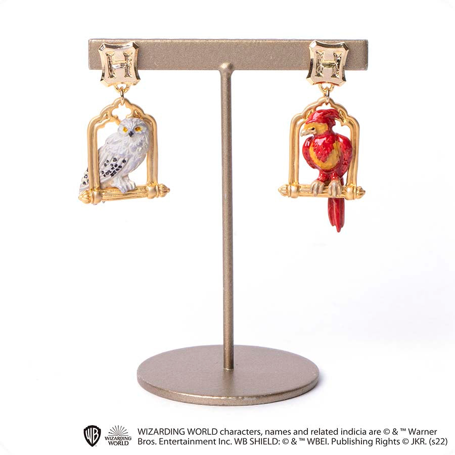 [Pre-order] Harry Potter Owl - Hedwig X Phoenix - Fawkes Earrings SHP0083