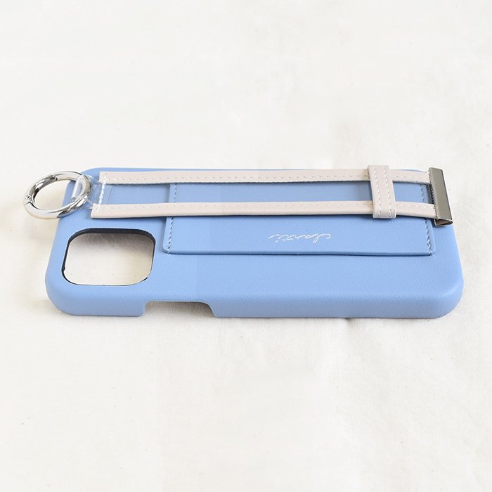 [Pre-order Item] Faux leather phone case with anti-slip wristband and card slot design, also suitable for hanging lanyard (2 styles available, compatible with iPhone 12/12 Pro and iPhone 13/13 Pro) SH0054