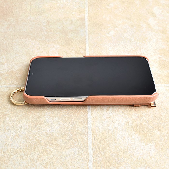 [Pre-order Item] Faux leather phone case with anti-slip wristband and card slot design, also suitable for hanging lanyard (2 styles available, compatible with iPhone 12/12 Pro and iPhone 13/13 Pro) SH0054