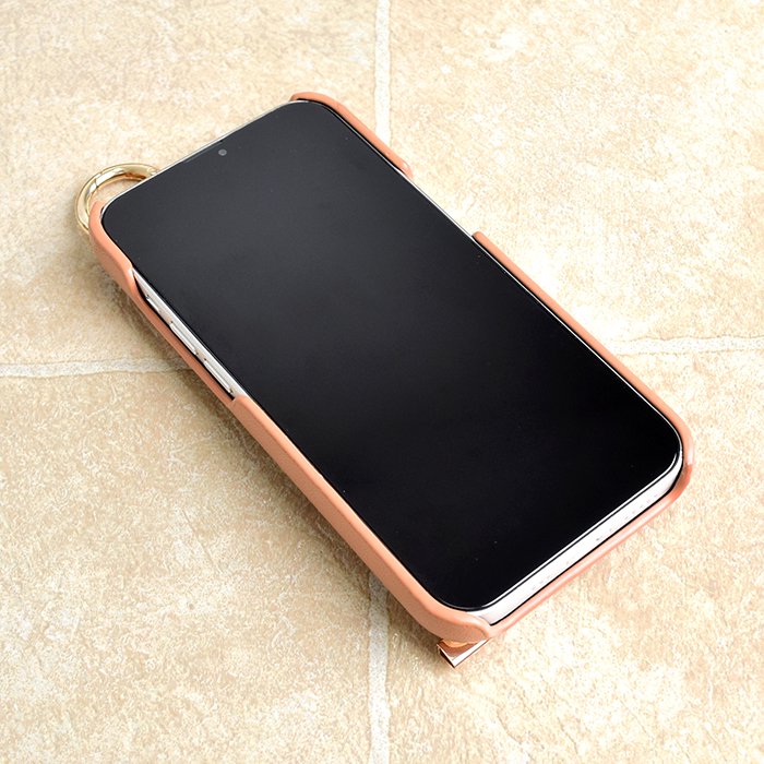 [Pre-order Item] Faux leather phone case with anti-slip wristband and card slot design, also suitable for hanging lanyard (2 styles available, compatible with iPhone 12/12 Pro and iPhone 13/13 Pro) SH0054