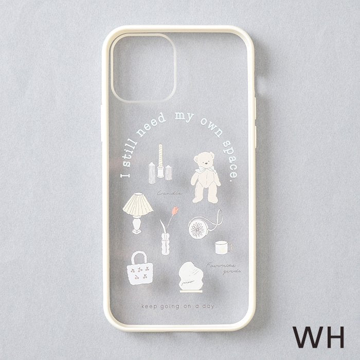 [Pre-order Item] Cute Bear Pattern Transparent iPhone Case (2 designs available, compatible with iPhone 12/12 Pro) SH0050
