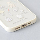 [預訂款] 可愛熊仔圖案 透明底 iPhone手機殼 （全2款,iphone 12/12pro適用）SH0050