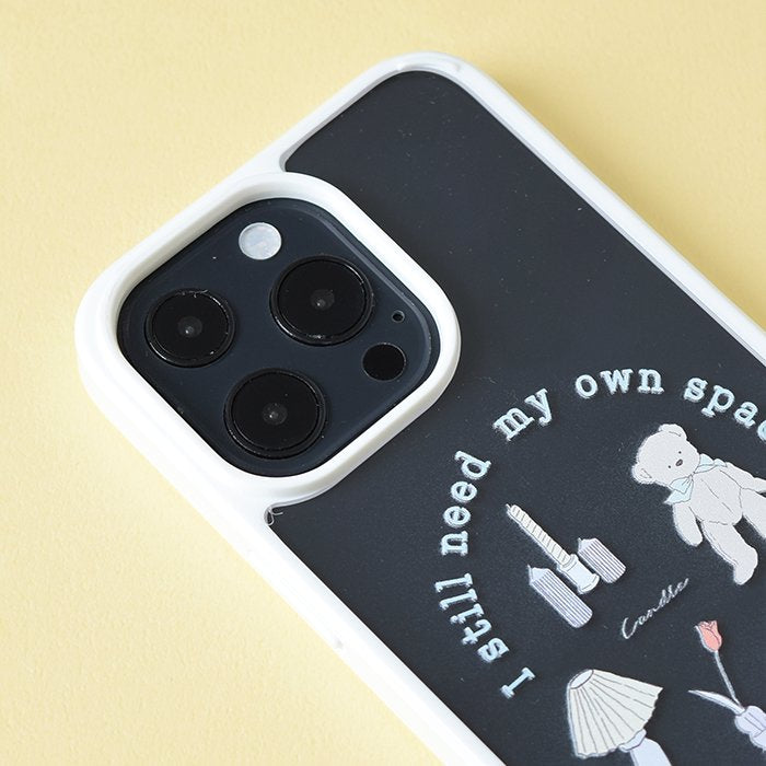 [Pre-order Item] Cute Bear Pattern Transparent iPhone Case (3 Designs Available, Compatible with iPhone 13/13 Pro) SH0049