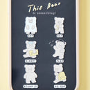 [預訂款] 可愛熊仔圖案 透明底 iPhone手機殼 （全3款,iphone 13/13pro適用）SH0049