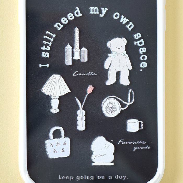 [Pre-order Item] Cute Bear Pattern Transparent iPhone Case (3 Designs Available, Compatible with iPhone 13/13 Pro) SH0049