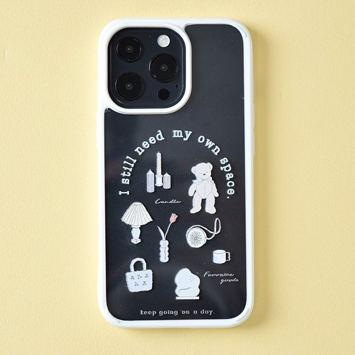 [Pre-order Item] Cute Bear Pattern Transparent iPhone Case (3 Designs Available, Compatible with iPhone 13/13 Pro) SH0049