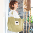 [現貨] 北歐小刺蝟 大容量帆布袋 （米色） SG0043