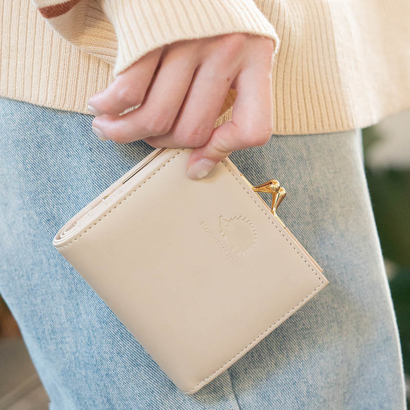 [Pre-order Item] Nordic Hedgehog Bi-fold Short Coin Purse (5 Colors Available) SG0069