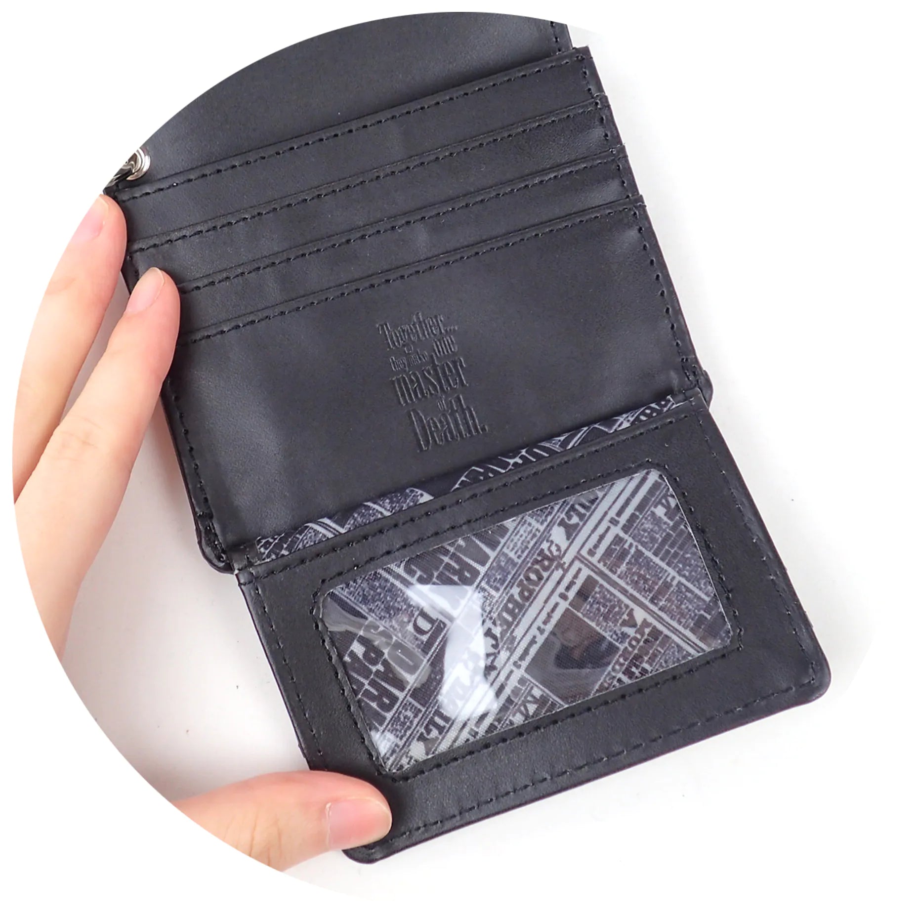 [Pre-order Item] Harry Potter X FLAPPER Collaboration - Deathly Hallows Relic Mark Mini Silver Wallet SHP0011