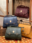 [預訂款] Harry Potter X FLAPPER聯乘- 3Ways(手提包X單肩包X背囊)學院復古三用包 （全6款；霍格華茲校徽 (啡/黑色)/葛來分多Gryffindor/ 史萊哲林Slytherin/ 雷文克勞Ravenclaw/ 赫夫帕夫Hufflepuff ）  SHP0079