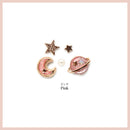 [特價現貨] [包平郵]  日本直送！星球X月亮耳環 (5件組 | 2色）SS0004