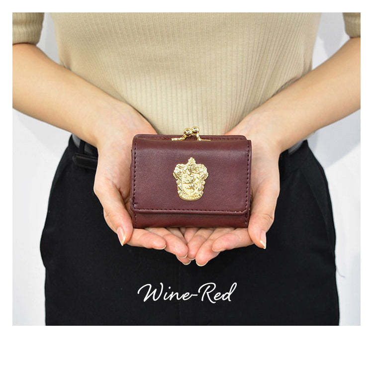 [Pre-order] Harry Potter x Flapper Collaboration - Vintage Tri-fold Silver Bags featuring Gryffindor, Slytherin, Ravenclaw, and Hufflepuff (4 designs in total) SHP0004