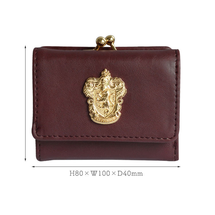 [Pre-order] Harry Potter x Flapper Collaboration - Vintage Tri-fold Silver Bags featuring Gryffindor, Slytherin, Ravenclaw, and Hufflepuff (4 designs in total) SHP0004