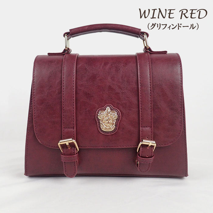 [Pre-order] Harry Potter X FLAPPER Collaboration - 3Ways (Handbag X Shoulder Bag X Backpack) Retro School Bag (6 designs: Hogwarts Badge (Brown/Black)/Gryffindor/Slytherin/Ravenclaw/Hufflepuff) SHP0079