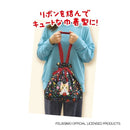 [現貨] [包平郵] 花花X貓咪抽繩手提袋 環保袋 購物袋 置物袋 一體成形折疊收納 SG0010