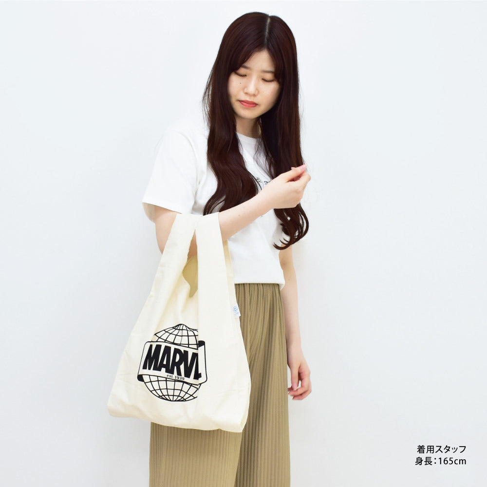 ［限時優惠-現貨][須用Payme/支付寶HK/ FPS結帳] 男女通用 簡約時尚百搭 MARVEL Logo 背心環保袋  SG0019