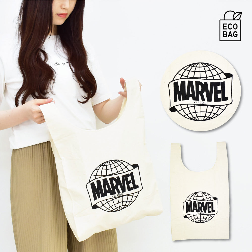 [現貨] [包平郵] 男女通用 簡約時尚百搭 MARVEL Logo 背心環保袋  SG0019