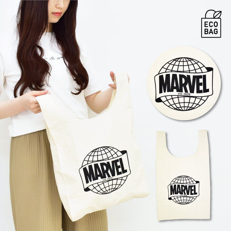 [現貨] [包平郵] 男女通用 簡約時尚百搭 MARVEL Logo 背心環保袋  SG0019